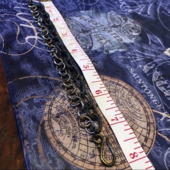 Rustic Chunky Double Chain Bracelet! - Picture 7 of 7